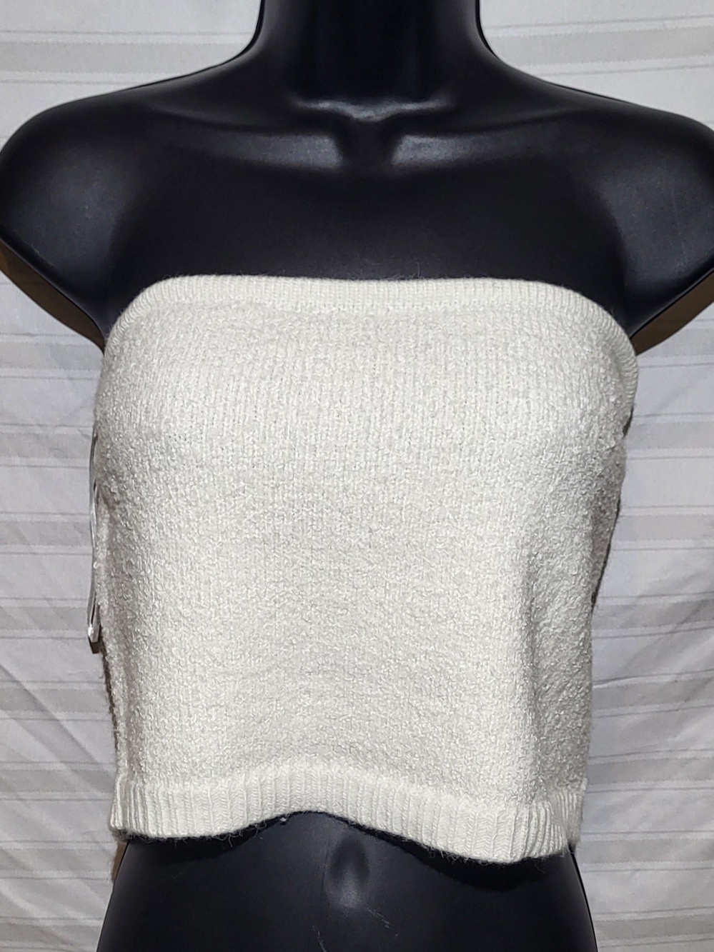 Dynamite Cream Strapless Soft Knit Tube Top